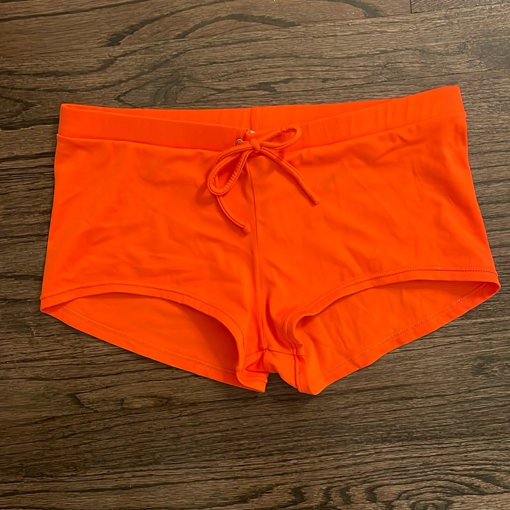 Vintage orange swim shorts